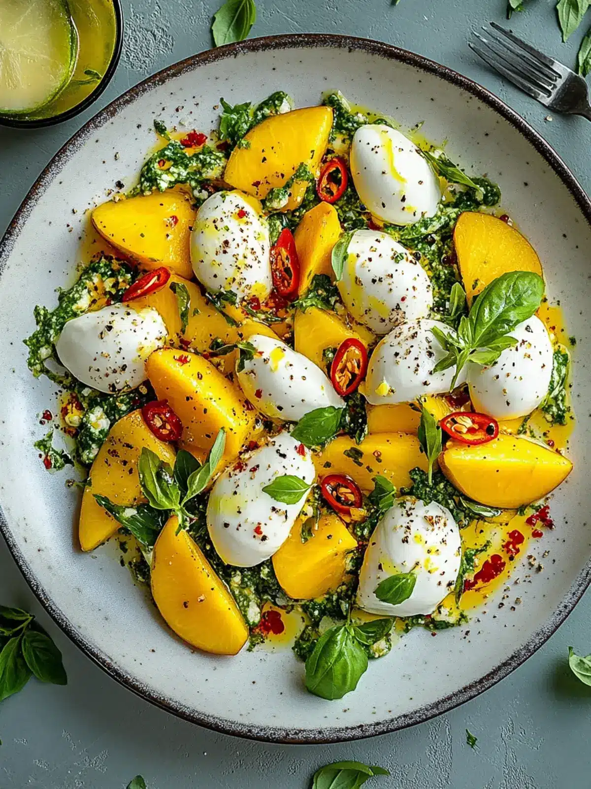 Mango Mozzarella Salat