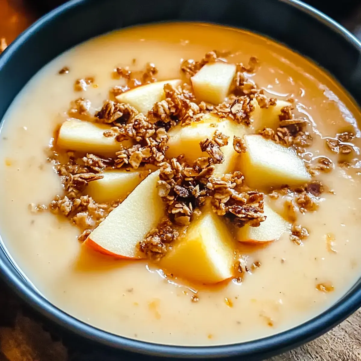 Maple Brie Cheddar Apfelsuppe