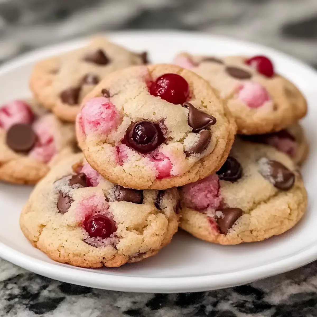 Maraschino-Kirschkekse