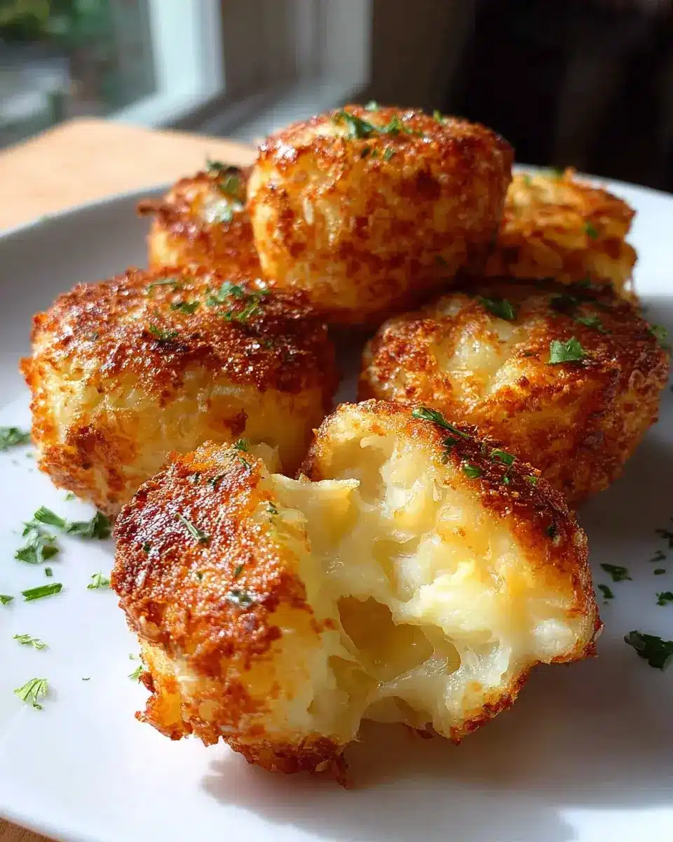 Mashed Potato Cheese Puffs Rezept