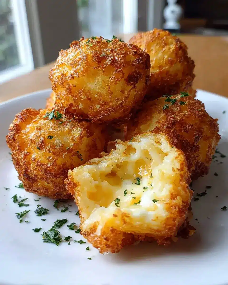 Mashed Potato Cheese Puffs Rezept