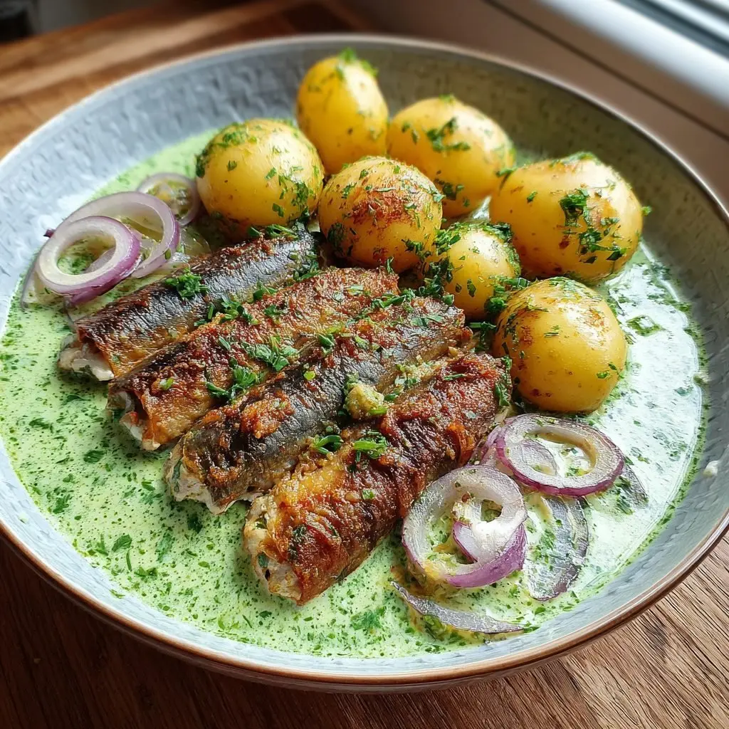 Matjesfilets mit Neuen Kartoffeln und Frankfurter Grüner Sauce – LNNRW