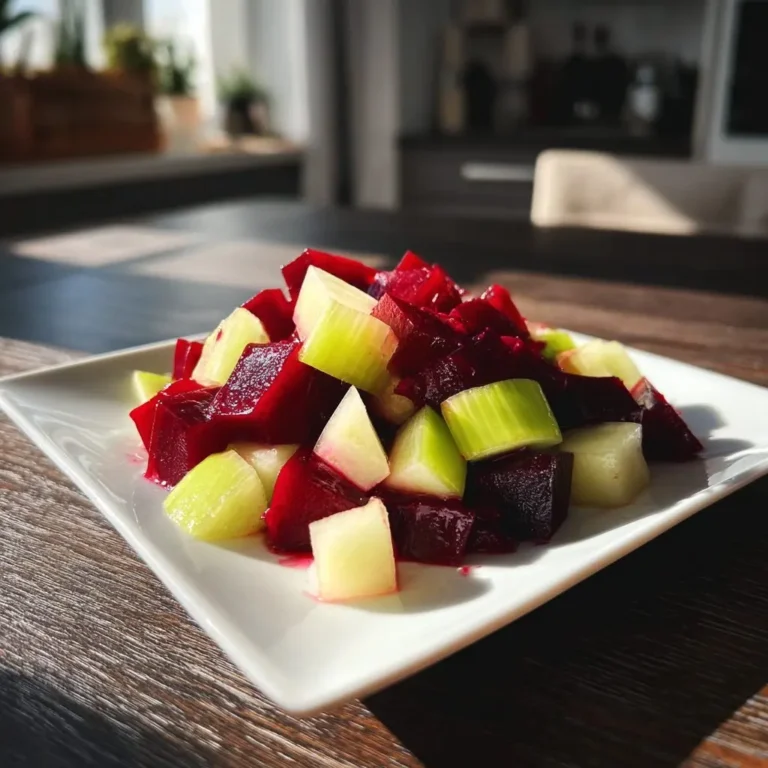 Matjestartar mit Apfel Rote Bete