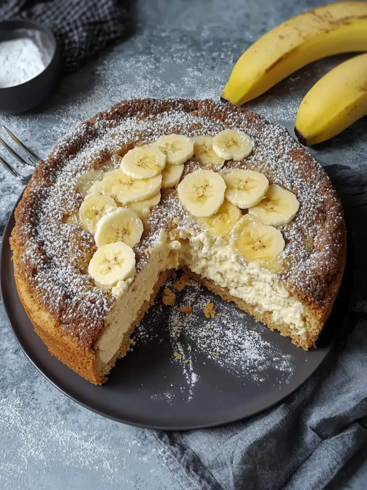 Maulwurfkuchen mit Banane