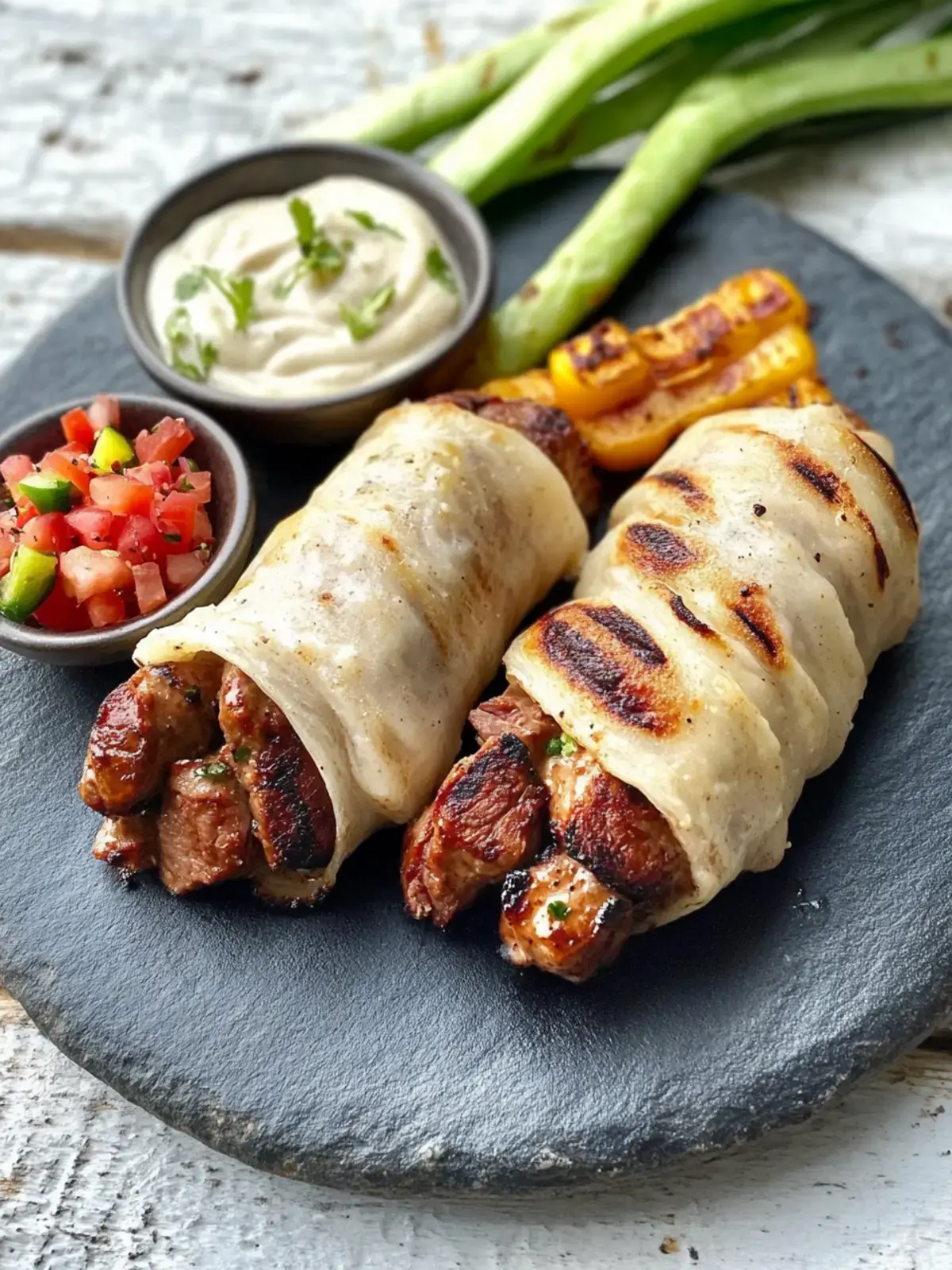 Mexikanische Hackfleischröllchen vom Grill