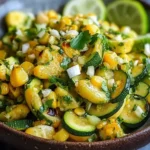 Mexikanische Zucchini und Mais