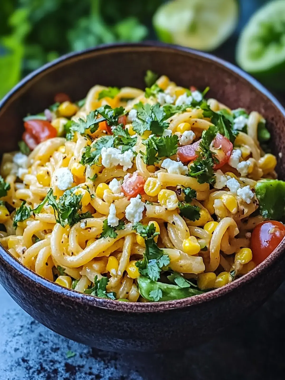 Mexikanischer Straßenmais-Pasta-Salat
