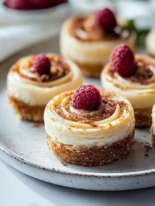 Leckere Mini Zimtschnecke Käsekuchen