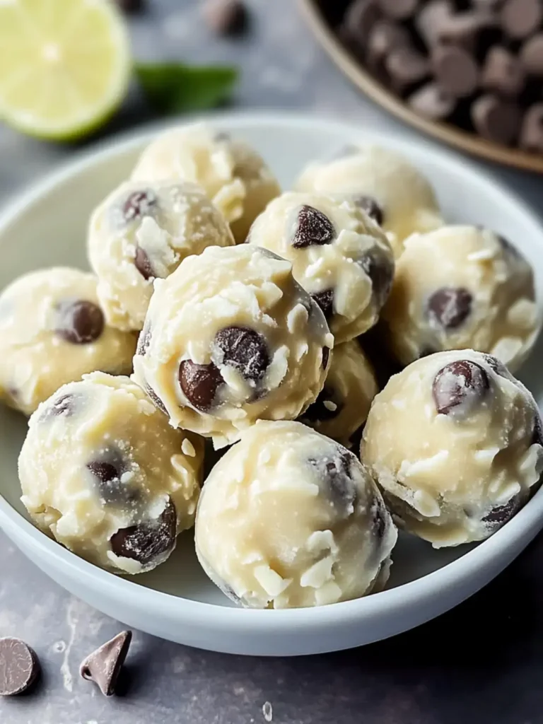 Minz Schokoladenstückchen Proteinbällchen
