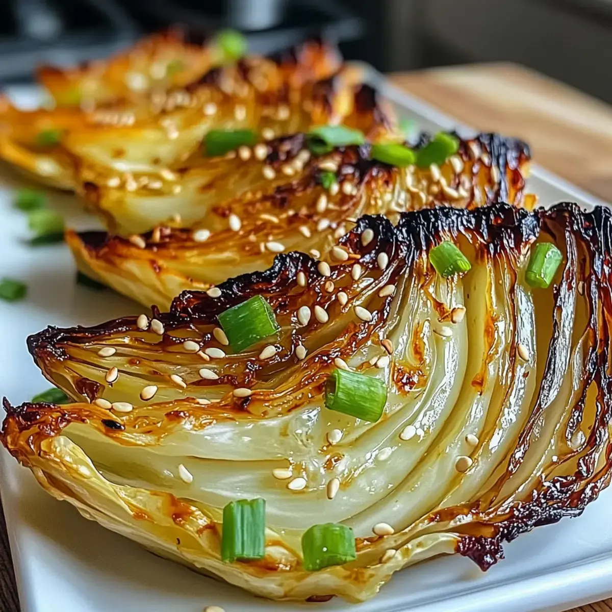 Miso Butter Röstkohlkeile