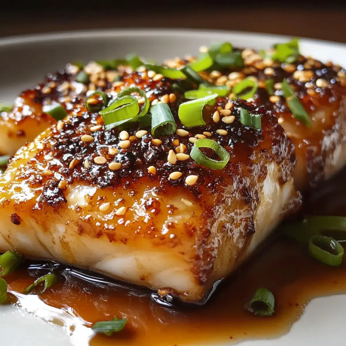 Miso Honig Glasierte Seebarsch