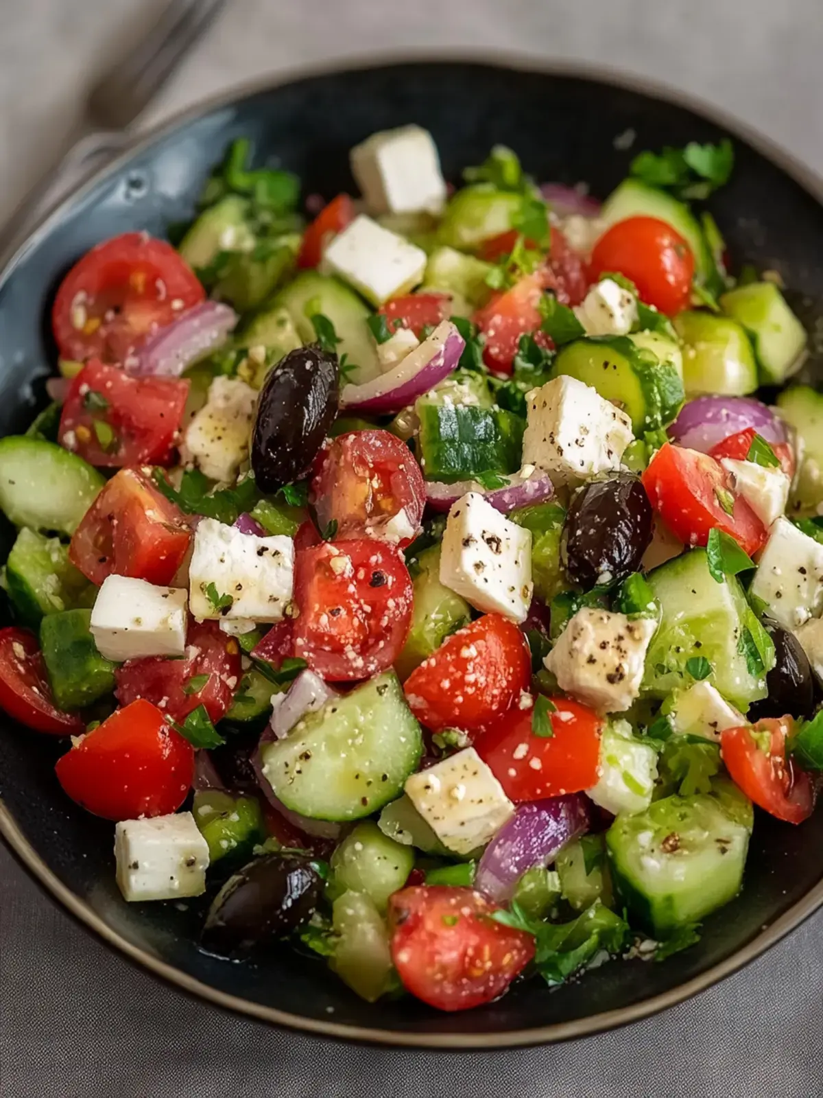 Mittelmeer Griechischer Salat