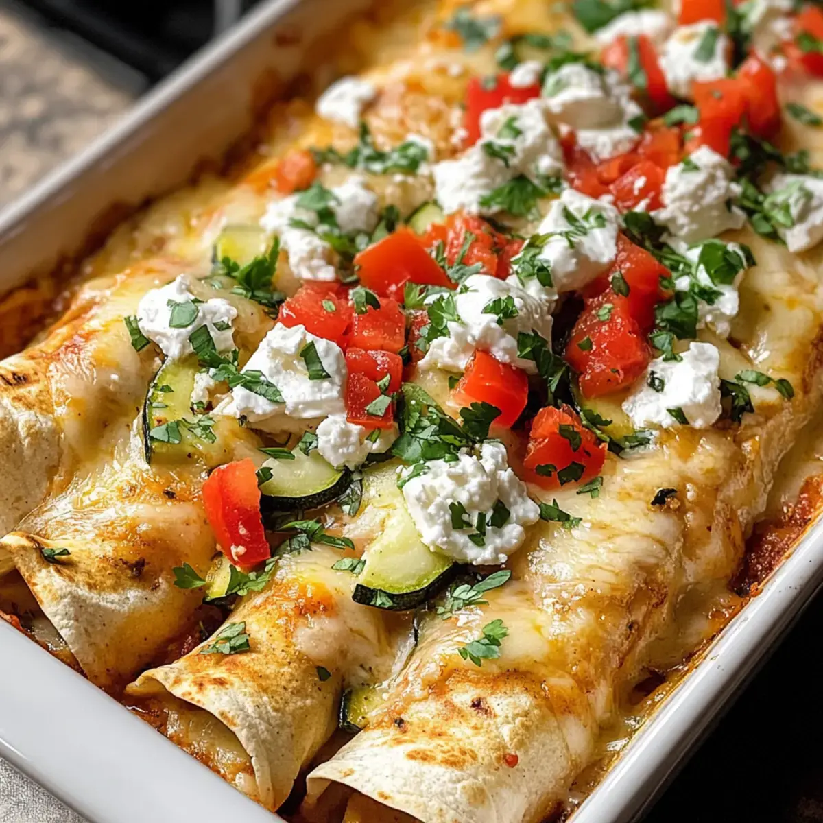 Mittelmeer Hähnchen Enchiladas