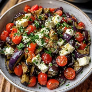 Mittelmeer gerösteter Auberginensalat