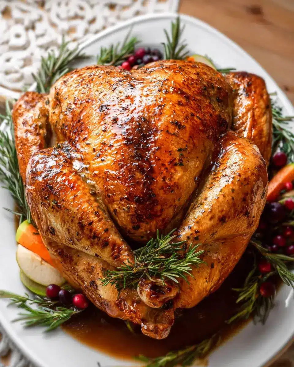 Moist And Juicy Roasted Turkey And Gravy