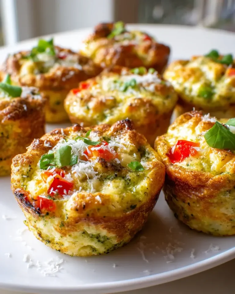Mozzarella Pesto Frühstücks-Ei Muffins
