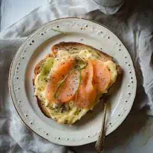 Mozzarella Röstis mit Zwiebel-Pilzrahmsoße