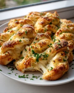 Mozzarella gefüllte Brotwenden