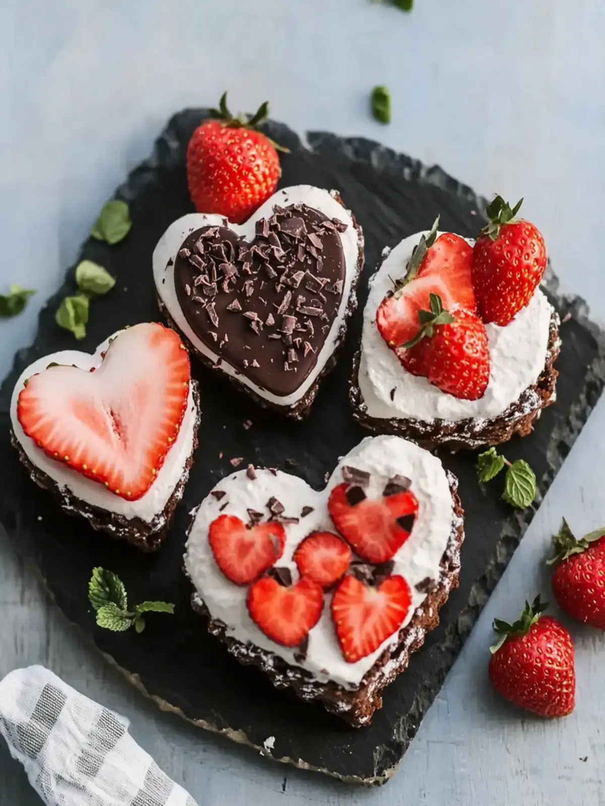 Muttertagskuchen Herz Törtchen