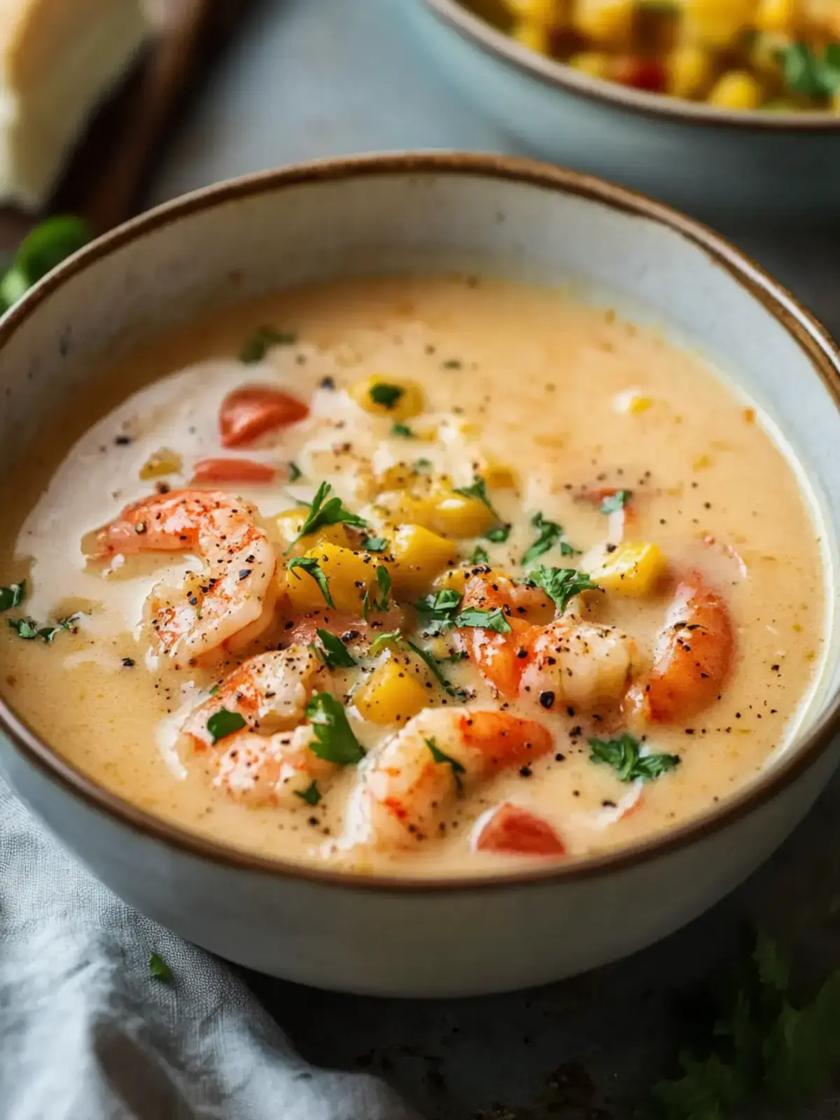 New Orleans Garnelen- und Maisbisque