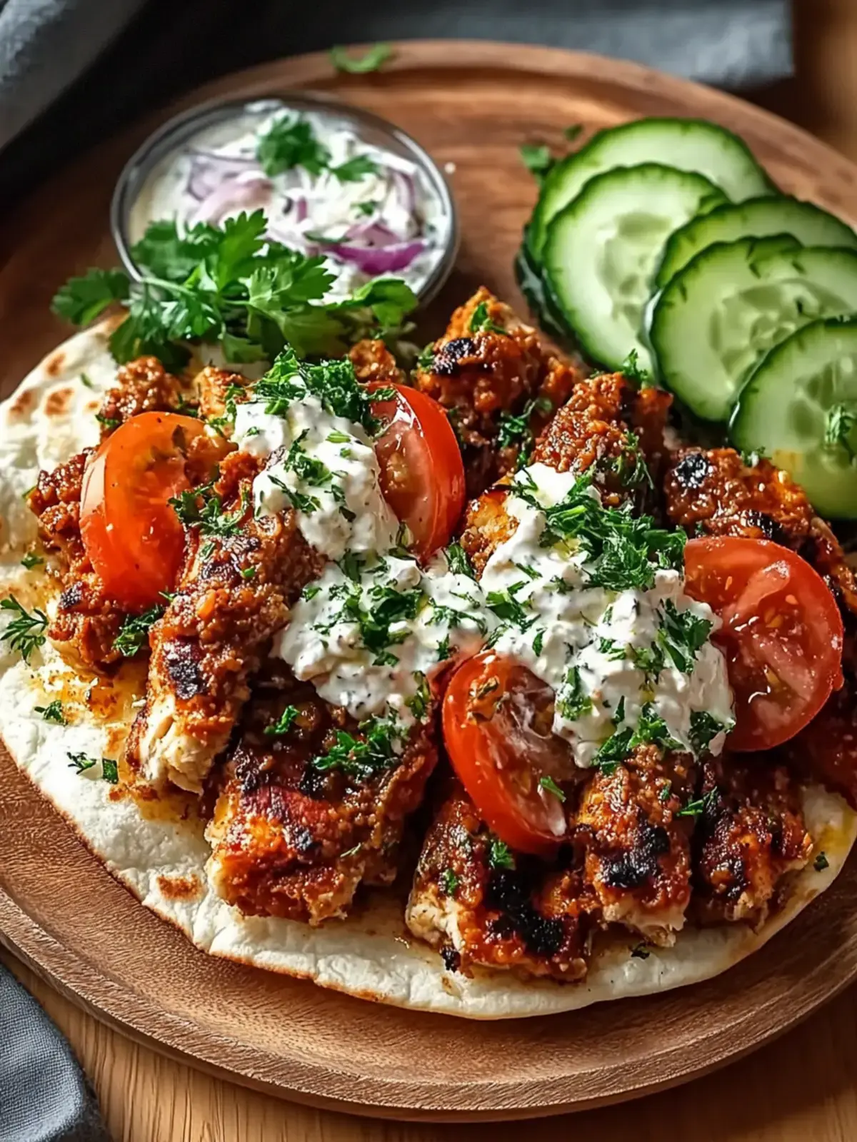 Niedrig-Kohlenhydrat-Gyros