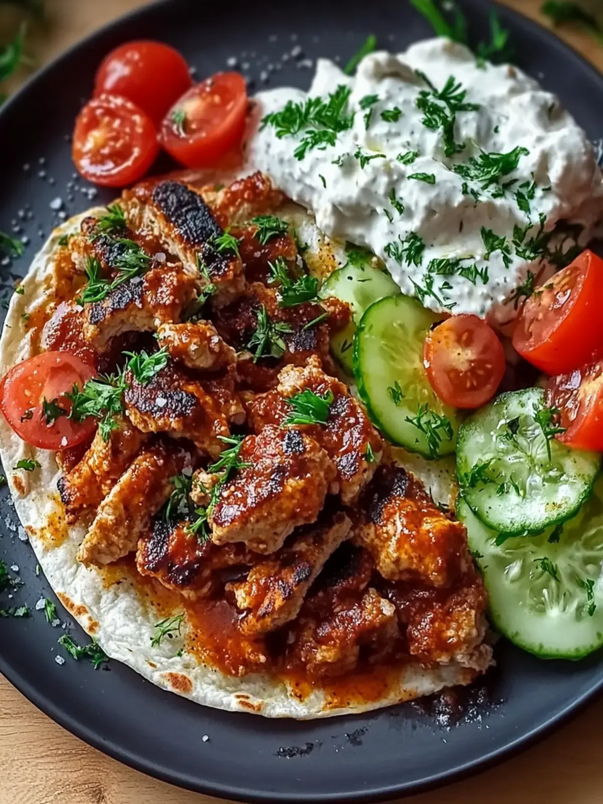 Niedrig Kohlenhydrat Gyros