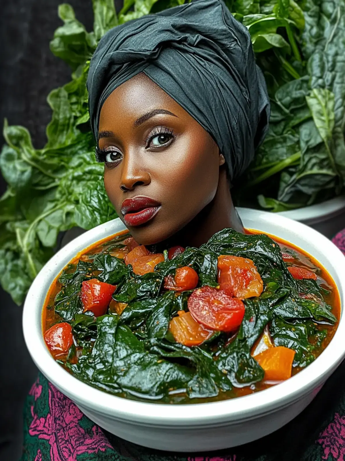 Nigeriansicher Spinat Eintopf