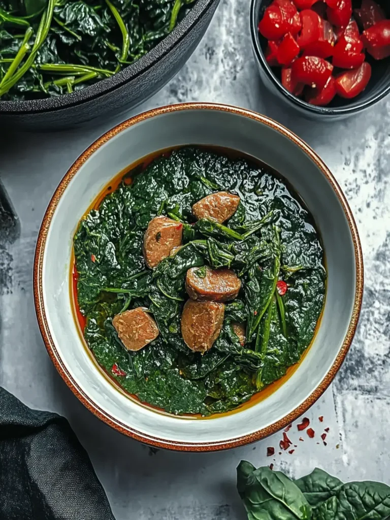 Nigeriansicher Spinat Eintopf