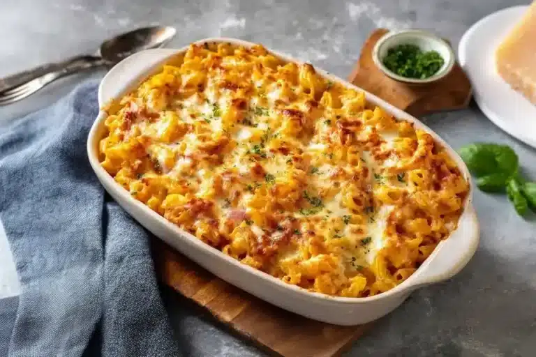 Nudelauflauf einfach und cremig überbacken