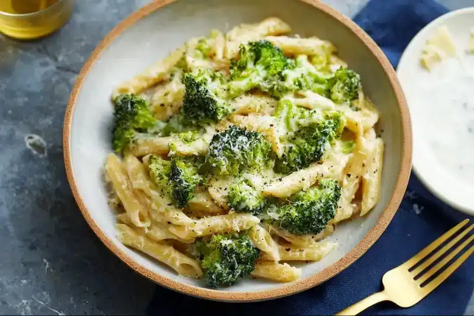 Nudeln mit Brokkoli in Sahne Soße – cremig & schnell