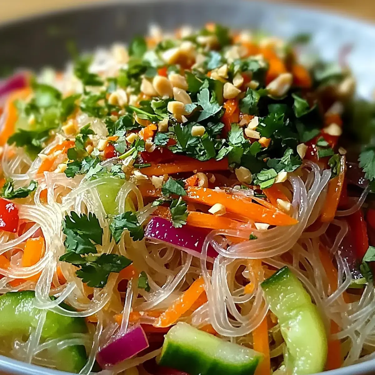 Nudelsalat mit Ingwer-Limetten-Dressing