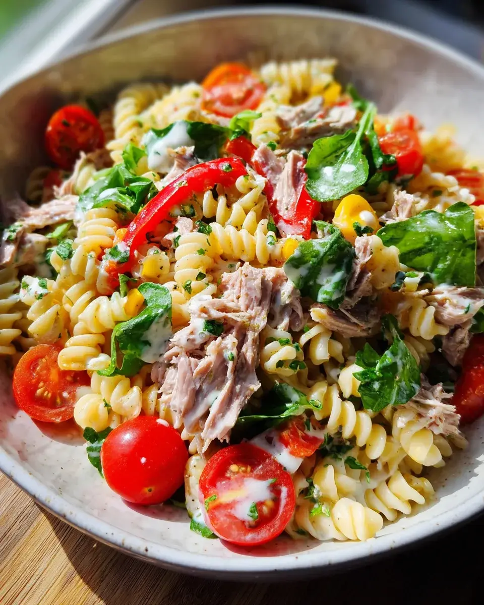 Nudelsalat mit Thunfisch schnell einfach