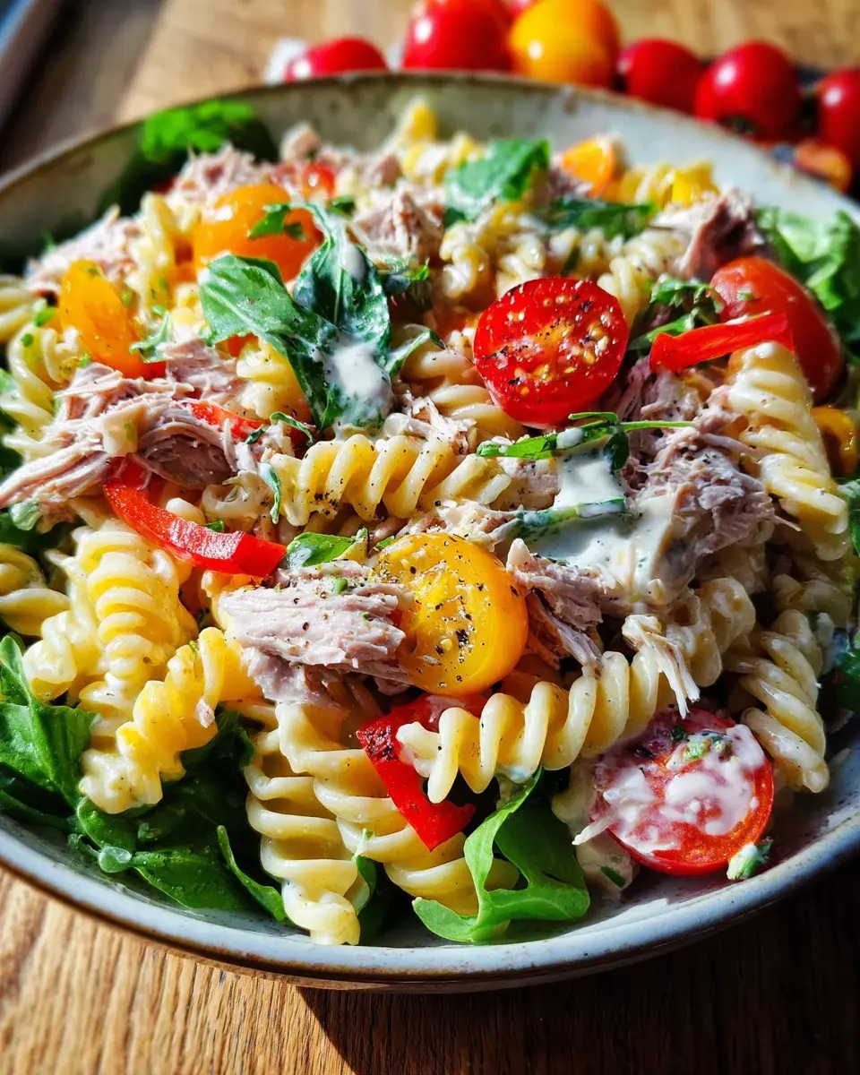Nudelsalat mit Thunfisch schnell einfach