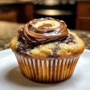 Nutella-Banana-Schnecken-Muffins