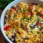 Ofenreis mit Hyhnchen und Gemyse