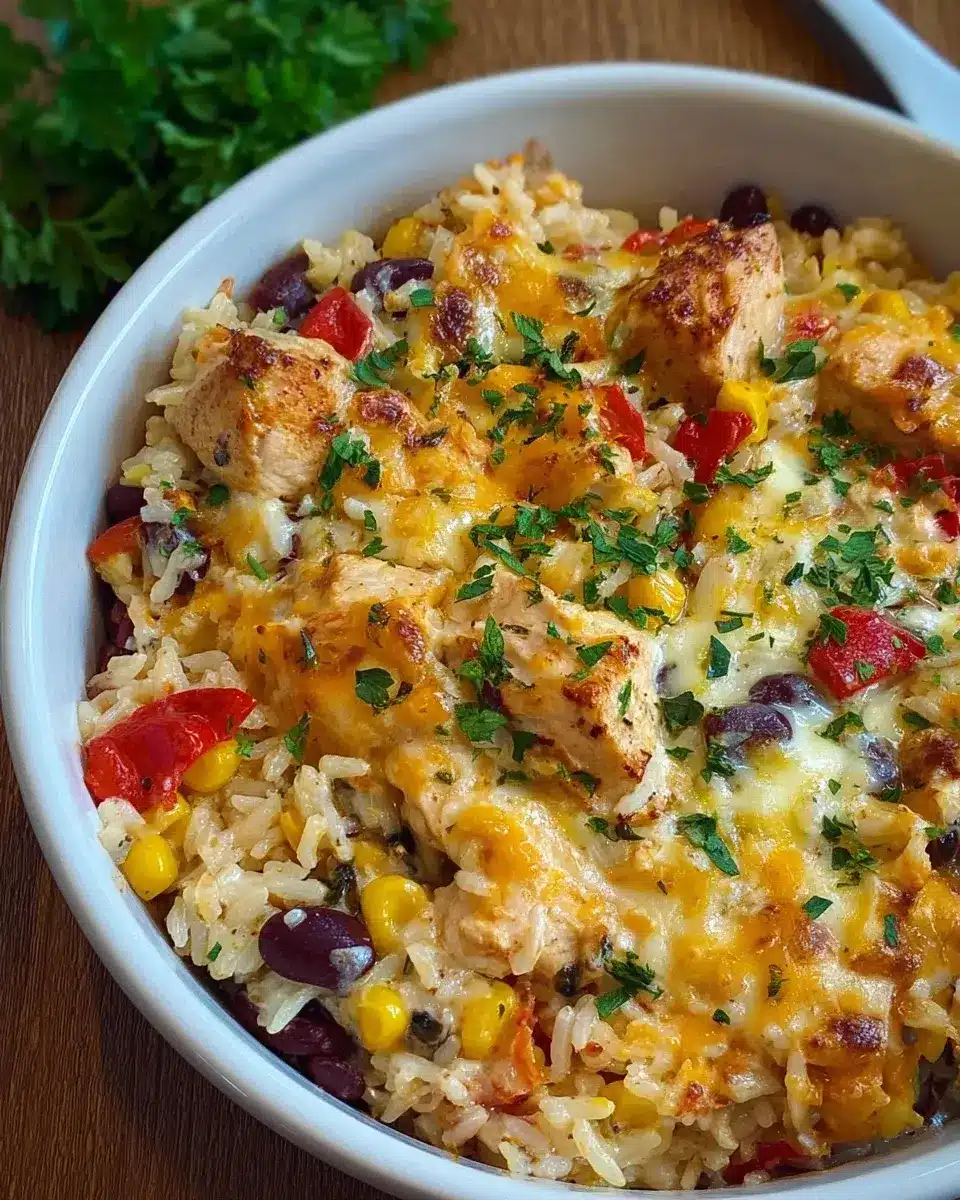 Ofenreis mit Hyhnchen und Gemyse