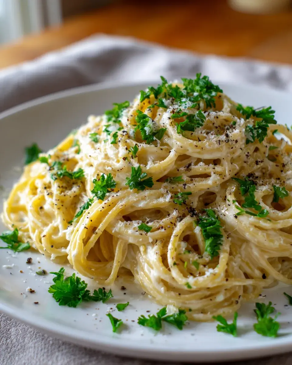 One Pot Creamy Garlic Pasta