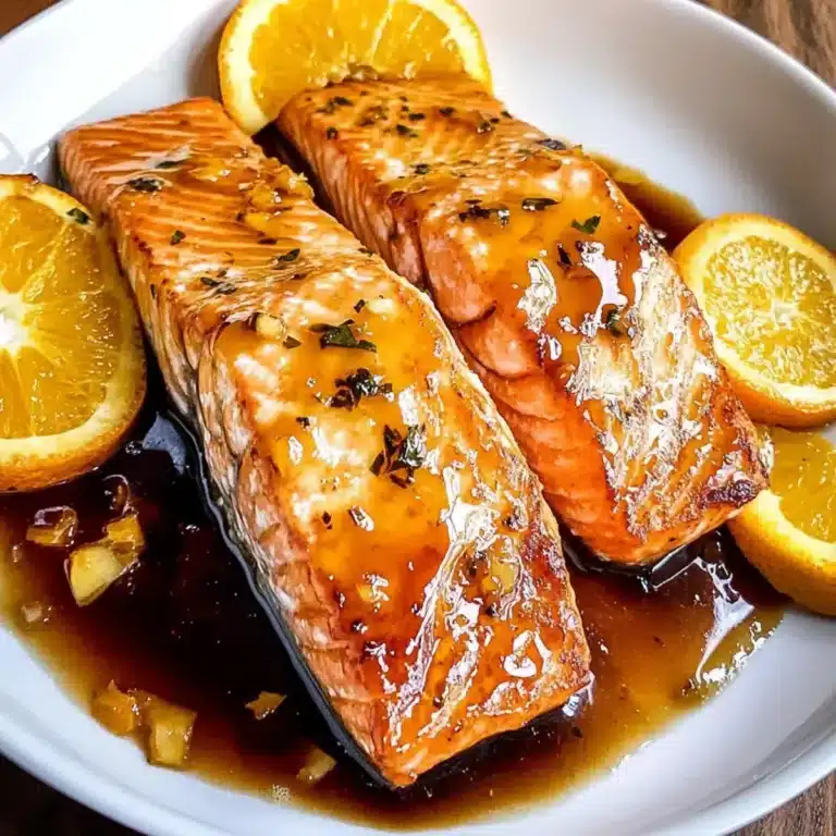 Orangen Glasierter Lachs