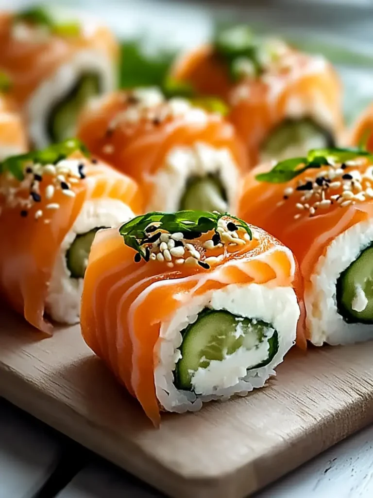 Oster-Räucherlachs- und Frischkäse-Röllchen