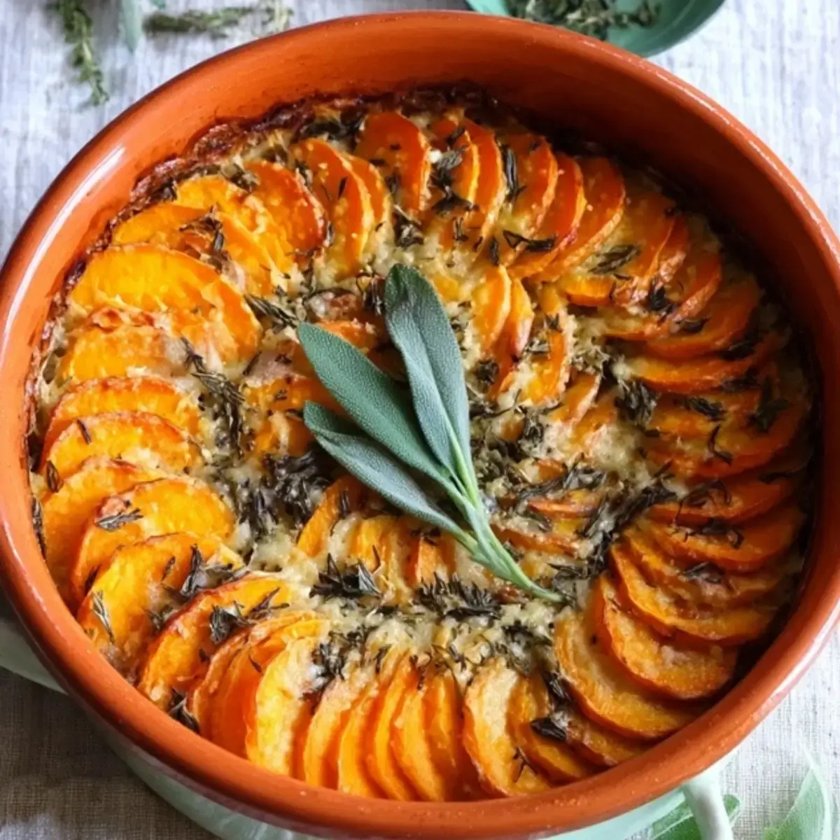 Ottolenghis Süßkartoffel Gratin mit Salbei