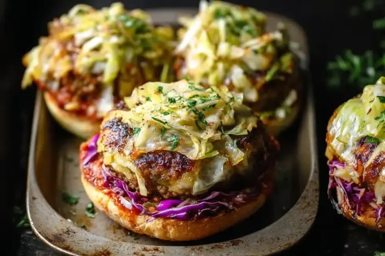 Oven-Baked Cabbage Burgers