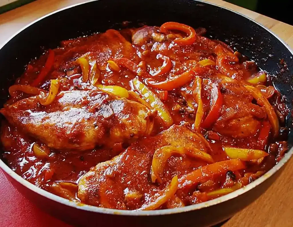 Paprika Schnitzel mit Käse