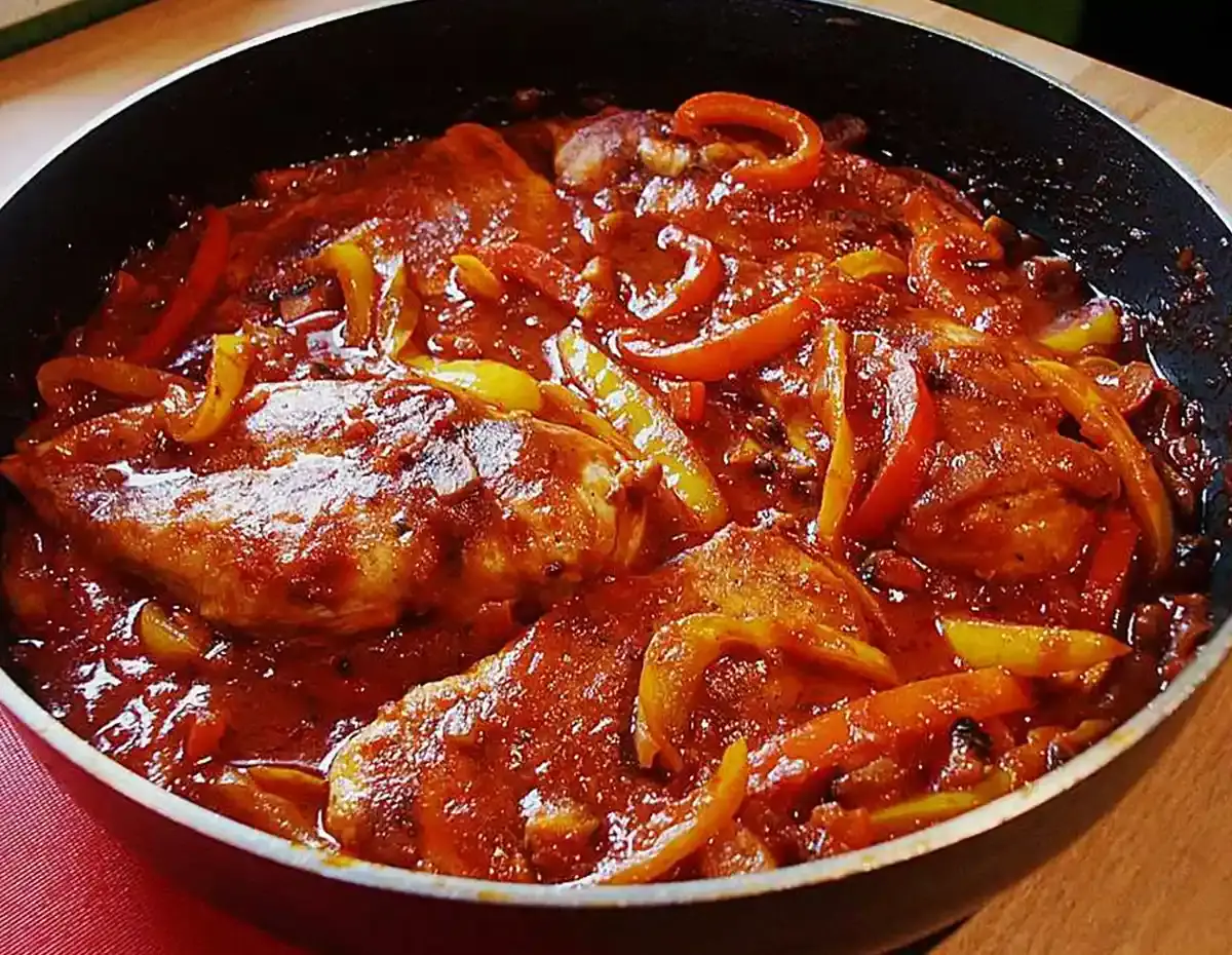 Paprika Schnitzel mit Käse