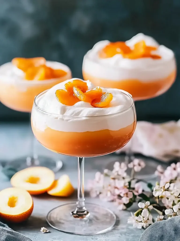 Paradiescreme mit Prosecco-Aprikosen