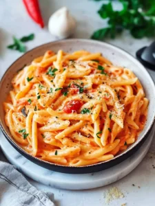 Pasta mit Paprika-Cremesauce – blitzschnell und lecker!