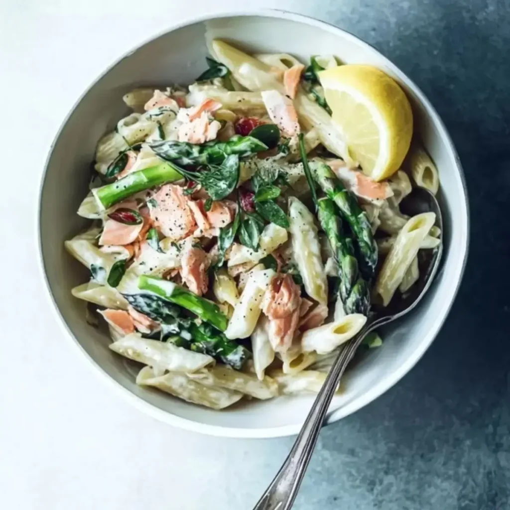 Pasta mit Spargel and Lachs – Cremig & Einfach genial – Noras Kreationen