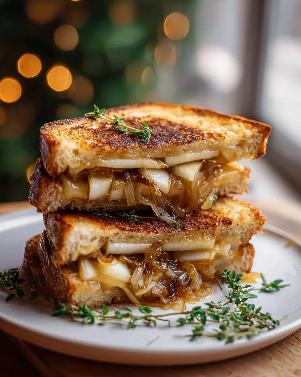 Pear Apple Grilled Cheese