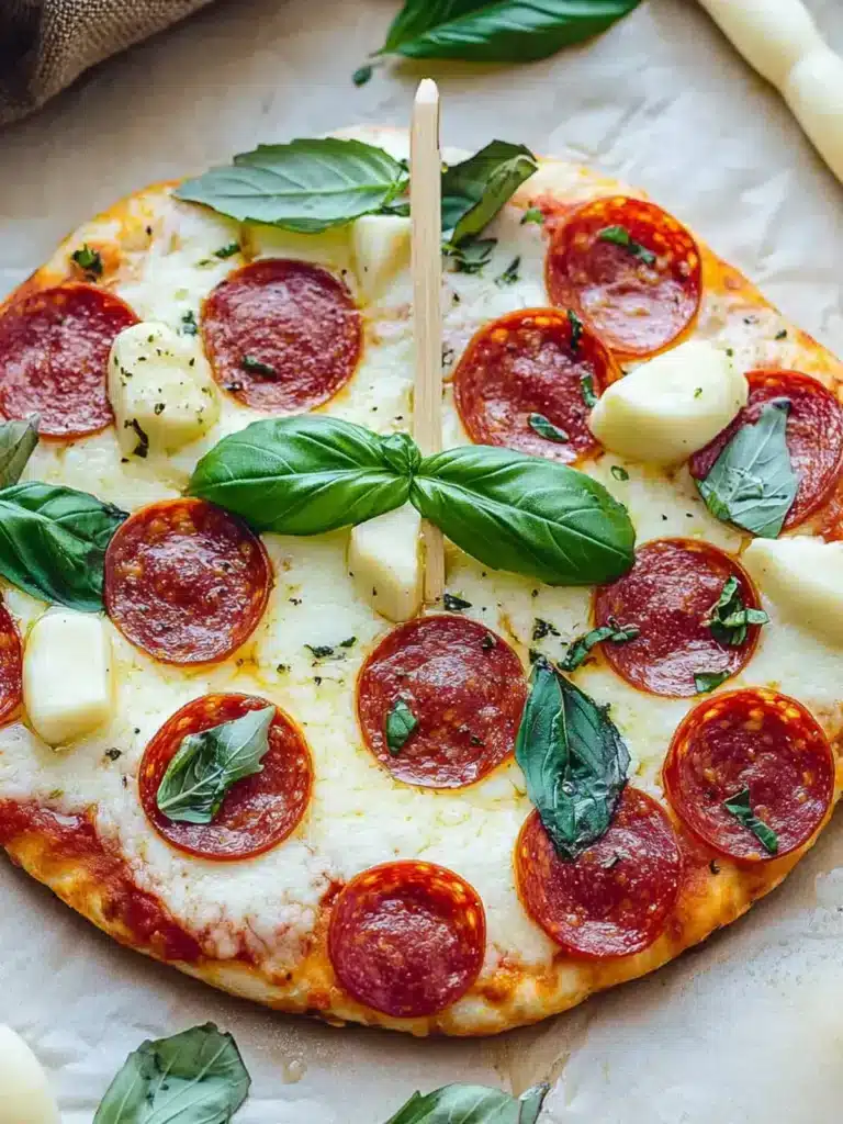 Pepperoni-Rosen-Spieße