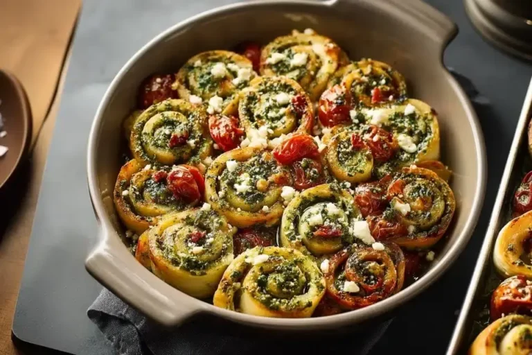 Pesto Tomaten Feta Schnecken Rezept