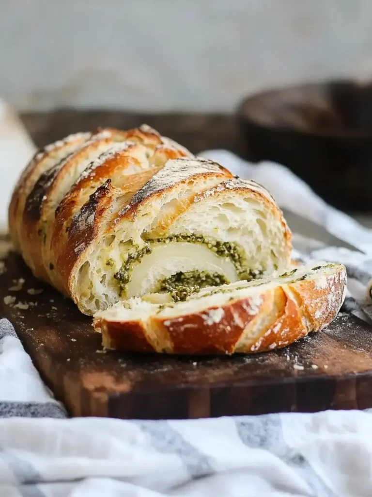 Pestobrot mit Parmesan